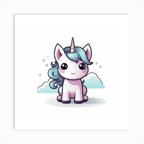 Cute Unicorn 387 Art Print