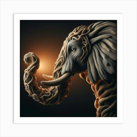 Elephant Head 1 Art Print