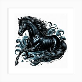 Creative Horse Beauty Illustration Nr 184 Art Print