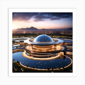 Futuristic Building 4 Art Print