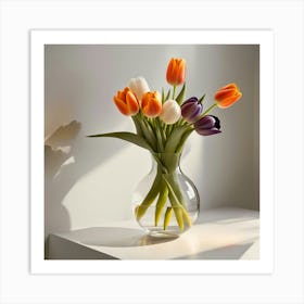 Tulips In A Vase 1 Art Print