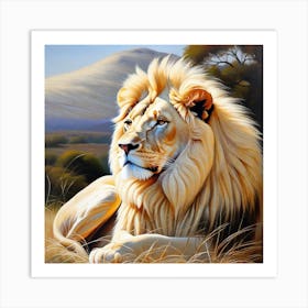 Lion Painting 85 Art Print