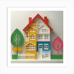 Paper House Art Print