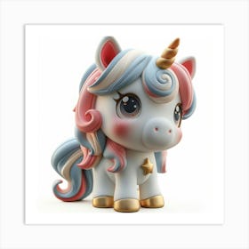 Unicorn Figurine 96 Art Print