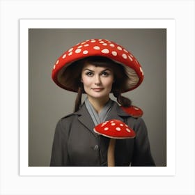 Mushroom Hat Art Print