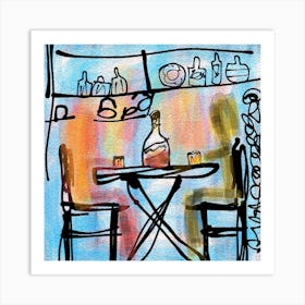 Table For Two Art Print