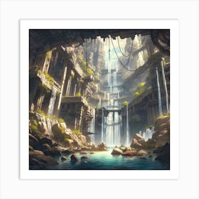 Futuristic City 5 Art Print