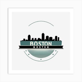 Boston Boston Logo Art Print