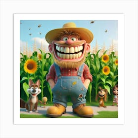 Farm Happy Art Print