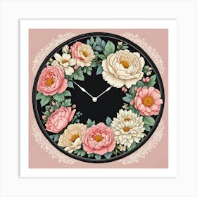 Triangle Geometric Clock Booble Marble Clock Frida Kahlo Clock Prismfold Clock Karma That Goes Around, Comes Around Circle Quote Clock Lucky Cat Clock (8) Art Print