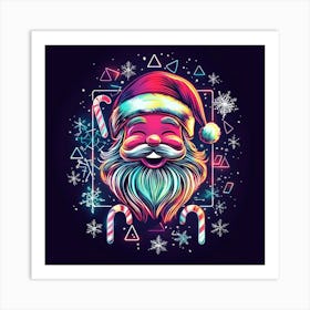 Santa Claus.Generated AI. Wall Art Print Art Print