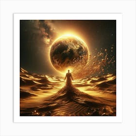 Man In The Desert Art Print