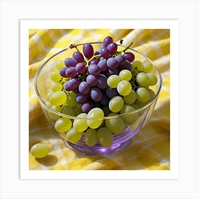 Grapes In A Bowl 1 Art Print