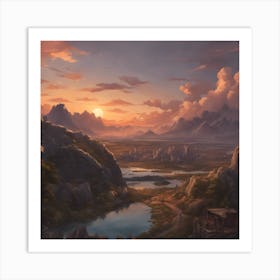 sunset Art Print