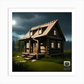 Cabin In The Woods Art Print