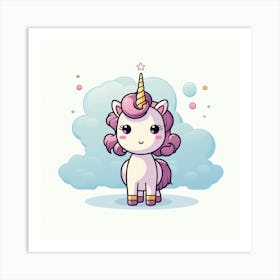 Cute Unicorn 376 Art Print