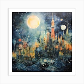 Art Deco Serenity Art Print