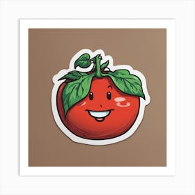 Tomato Sticker Art Print