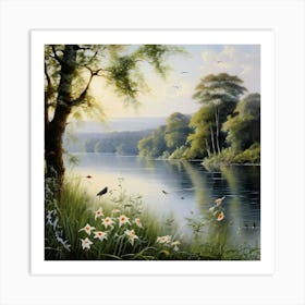 'Riverside' Art Print