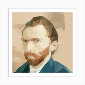 Van Gogh Low Poly Art Print