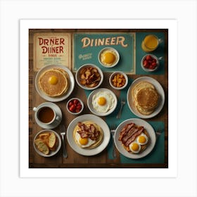 Diner Diner Art Print