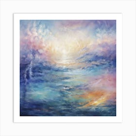 'Sunrise Over The Ocean' Art Print