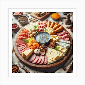 Turkish Food Platter Art Print