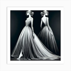 A graceful woman 3 Art Print