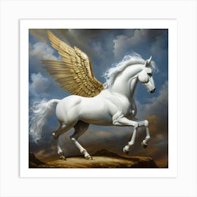 Horse With Wings Art Print