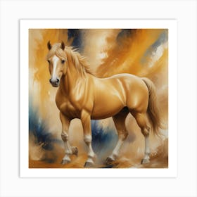 Golden Horse 9 Art Print