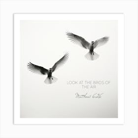 Look At The Birds Of The Air Art Print