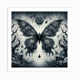 Butterfly In The Forest 10 Art Print