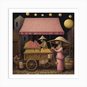 Asian Market #7 Art Print Art Print