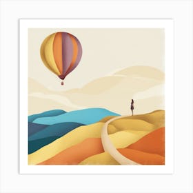 Hot Air Balloon Art Print