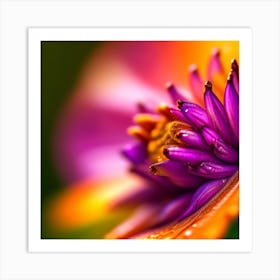 Close Up Of A Flower Art Print