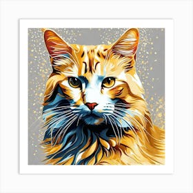 Orange Tabby Cat 3 Art Print