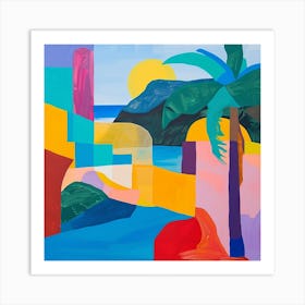 Abstract Travel Collection Bermuda 4 Art Print