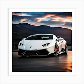 Lamborghini Huracan 8 Art Print