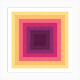 Squares gradient colors 2 Art Print