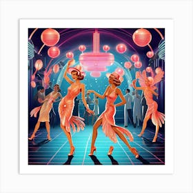 1920s Dancers Art Print