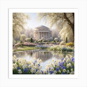 Springtime garden Art Print