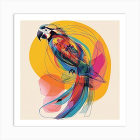 Colorful Parrot Art Print