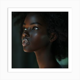 Portrait Of A Black Woman 1 Art Print