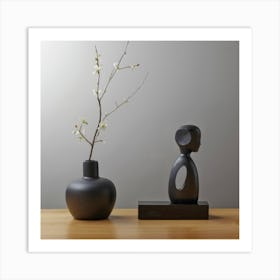 Black Vase Art Print