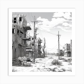 Zombie City Art Print