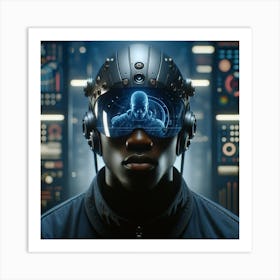 Futuristic Man 12 Art Print