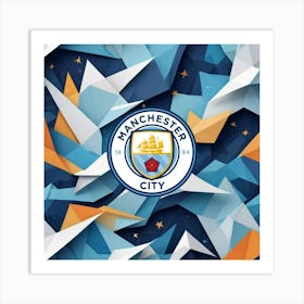 Manchester City F.C. Logo Wall Art 3 Art Print