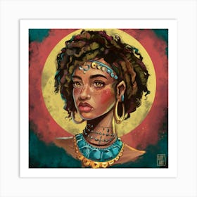 African Girl Art Print