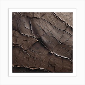 Cracked Concrete Texture Art Print