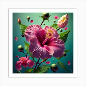 Hibiscus Flower Art Print